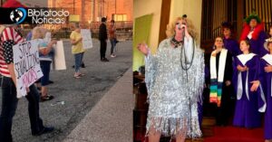 Lee más sobre el artículo «Defendemos la pureza, rechazamos la perversión»: Protestas rodean iglesia liberal que albergó espectáculo drag para niños